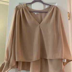 Taupe tunic top